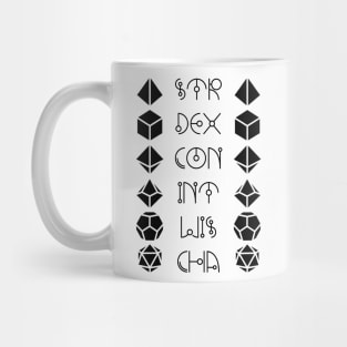 Character Abilities Dice Mug